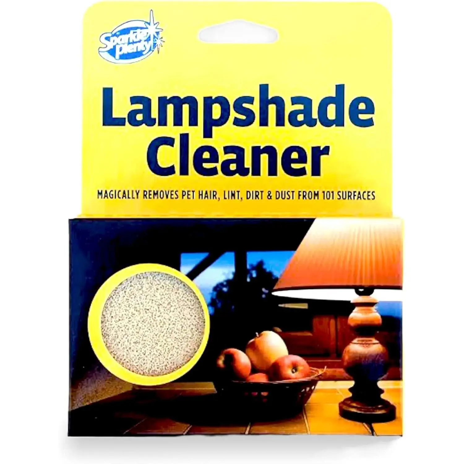 Sparkle Plenty Lampshade Cleaner - Absorbent Synthetic Dry Magic Dust Sponge, Safe for Lampshades, Artwork & Clothes, Effortless Duster for Fabric, Window Blinds, Upholstery & Furniture Surfaces, Long-Lasting