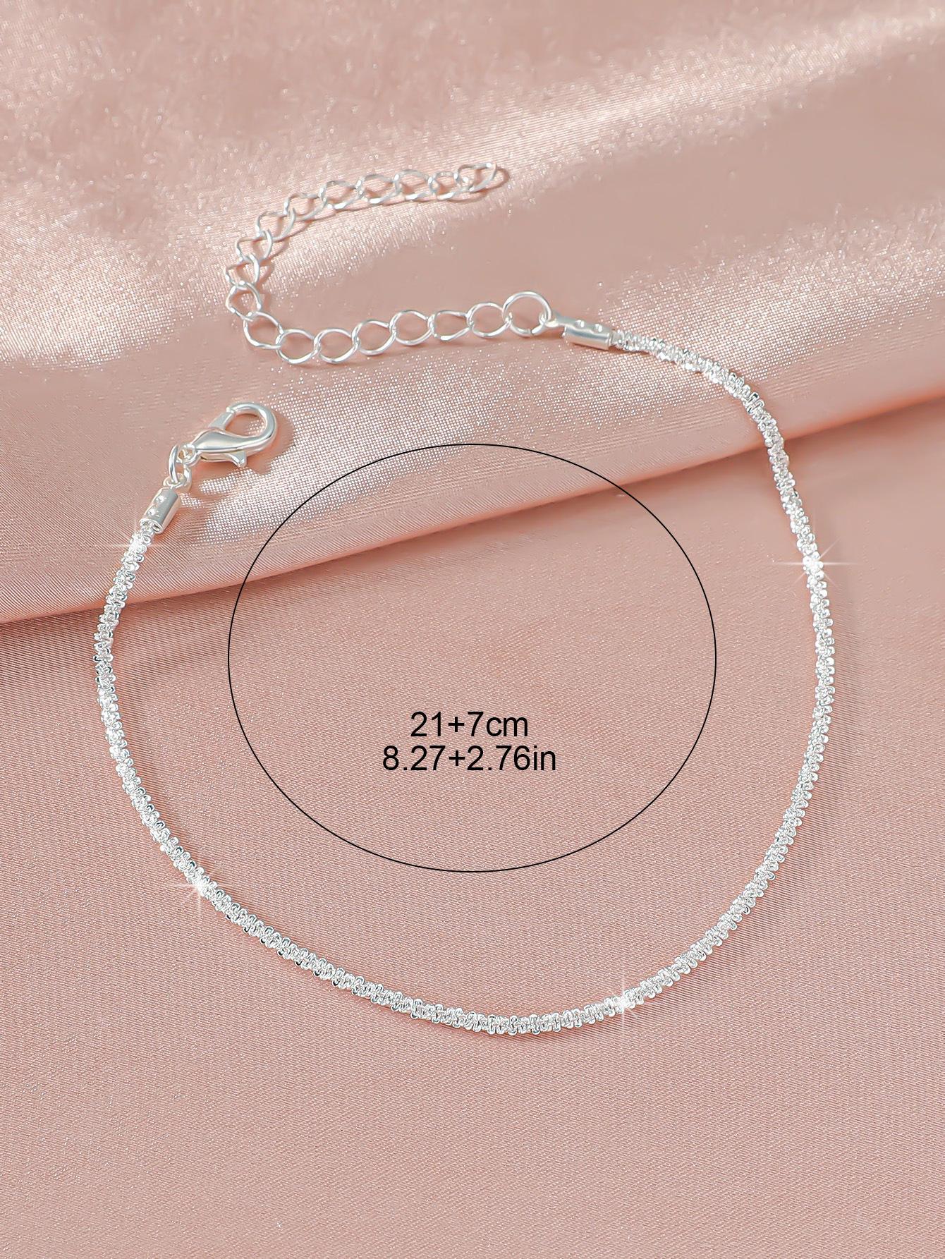 Fashionable hot-selling trendy sparkling anklet for women, high-end minimalist style, glittering starry anklet, beach gift
