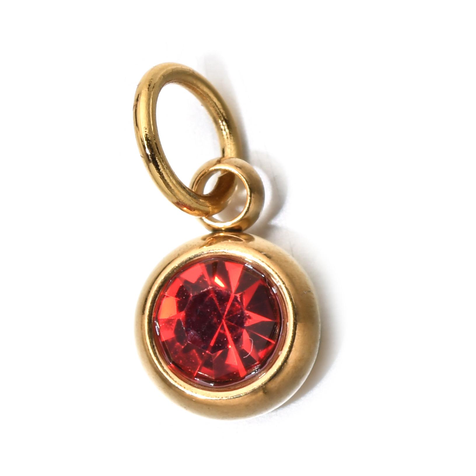 26 Initial Letters Stainless Steel Birthstone Pendant Necklace Dainty Clavicle Chain Ideal Gift For Mom