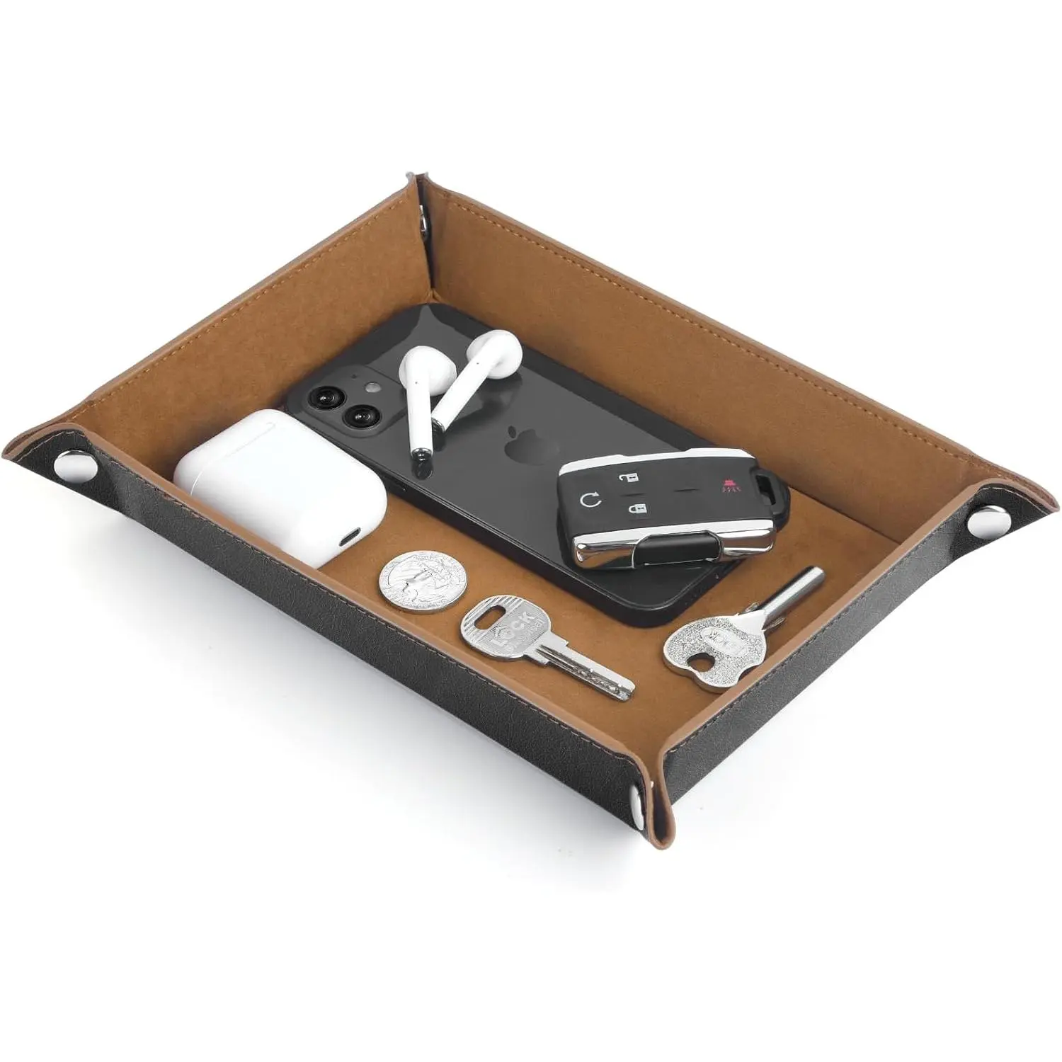 Closet Valet Tray - Elegant Organization for , Wallets, Watches, , , Phones, and Glasses.  for Nightstand, Entryway Table, or Desk.