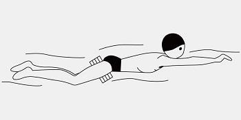 Swimming Pull Float, Soft Swimming Float Kickboard, EVA 5-Layer Pull Buoy Leg Float, Pool Training Aid, Legs and HIPS Support for Adults, Kids, and Beginners