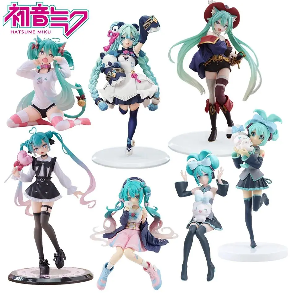Kawaii Girl Hatsune Miku Anime Figure Fashion Subclture Miku Action Figure Christmas Gift PVC Collection Model Doll Toys
