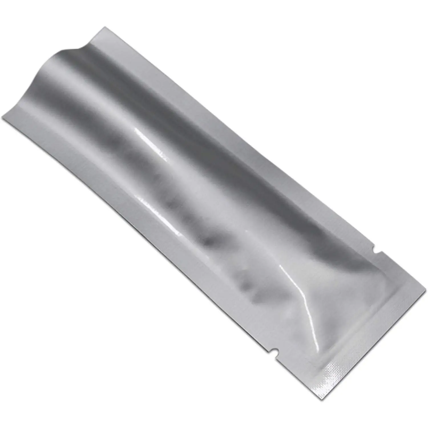 100 count 1.57x4.33 inch(Inside Size 1.18x3.94 inch) Coffee   Storage Heat Sealable 3.34mil Mylar Pure Foil Bag Vacuum Pouch Travel Packets for Sample Shampoo Liquids Toiletries Packaging