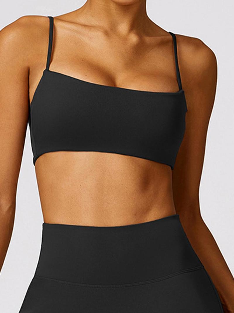 Women's Solid Color, Quick Drying Breathable Comfortable Gym Sports Bra, Ladies Sportswear for Indoor Outdoor Wear