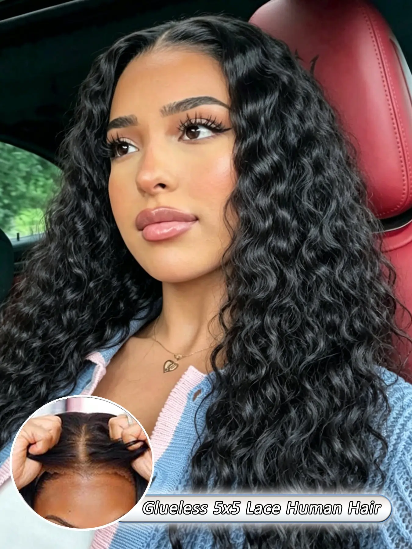 20-28 Inch Human Hair Jerry Curly Wig for Women, Wear and Go 5x5 Glueless Lace Closure Wig, Soft Defined Curls, Fluffy Full Body Style