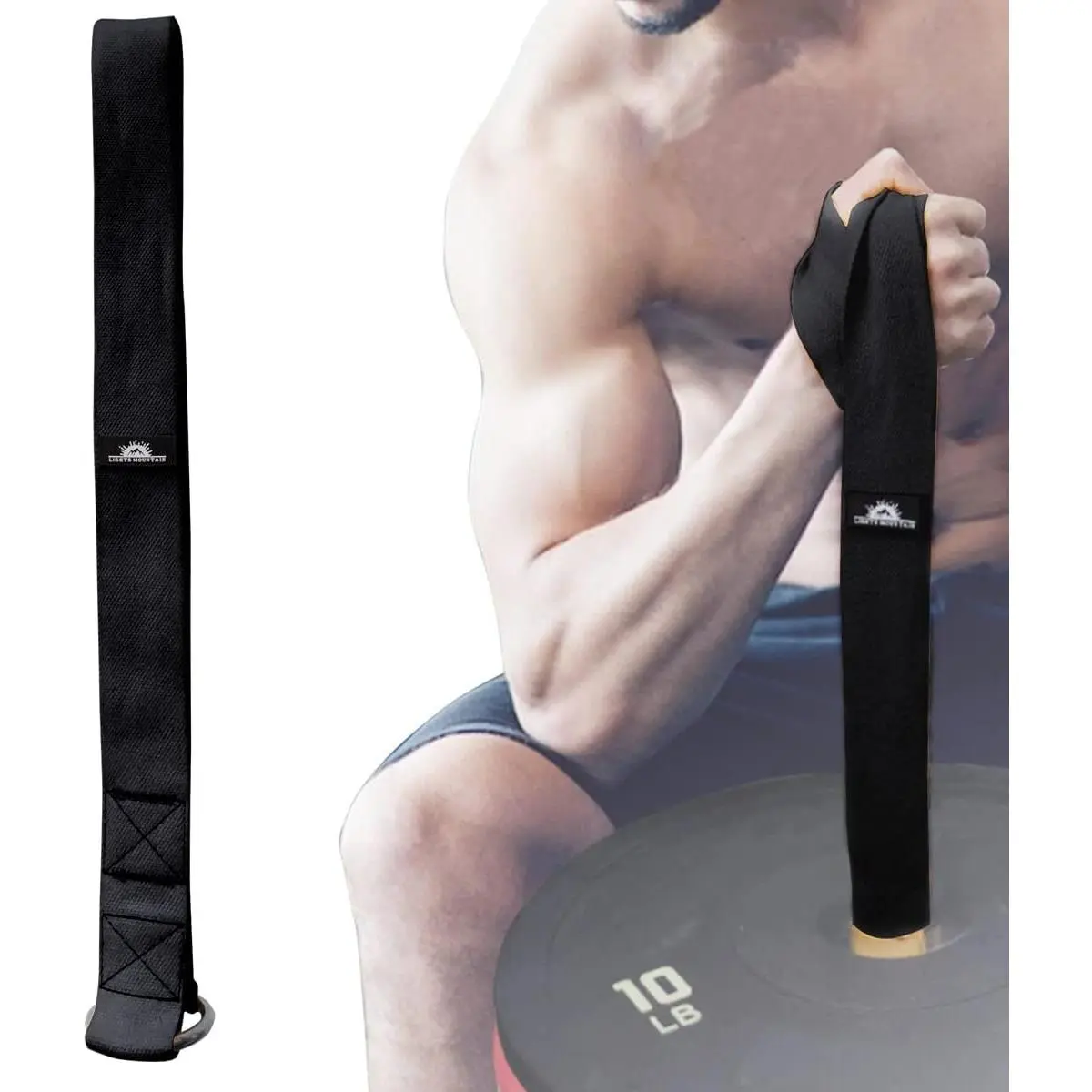 Arm Wrestling  Loading Strap for Barbells, Arm Finger Wrist Exerciser Strengthener, Forearm  Strength Workouts Tools Suitable for  and Gym