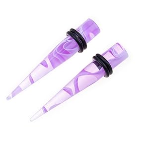 Ear Stretching Kit – 50PCS Tapers and Plugs Set for Gauged Ears, 14G–00G Ear Expanders Piercing Jewelry for Men & Women