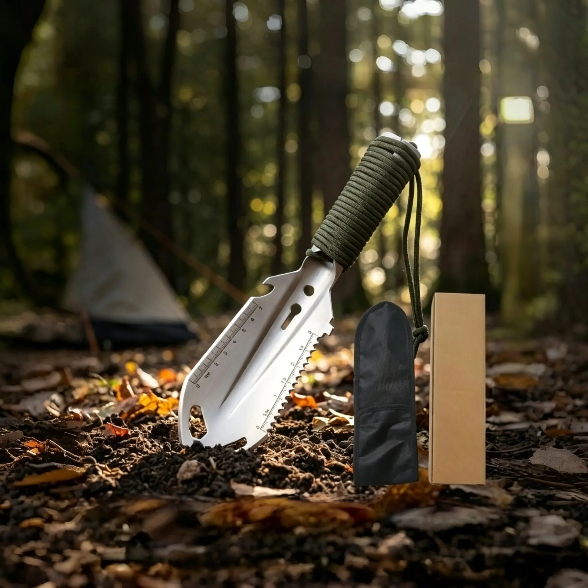 Portable Camping Multi-Function Shovel, Hiking Multi-Use Tool, Garden Tool for Outdoor Activities, Ideal for Camping and Home Use