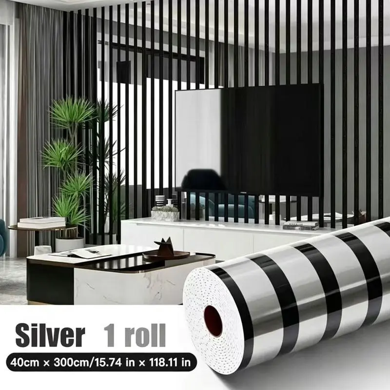 Single roll luxury grid texture self-adhesive wallpaper, featuring exquisite gold and silver foil mirror-like reflective texture. It is made of removable PVC vinyl material. Installation is simple and it can be easily torn and pasted. Suitable for all sea