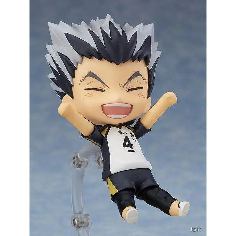 10cm Haikyuu!! Haikyuu !! Bokuto Kotaro 719# 719 Kotaro Bokuto Action figure toys collection doll Christmas gift with box