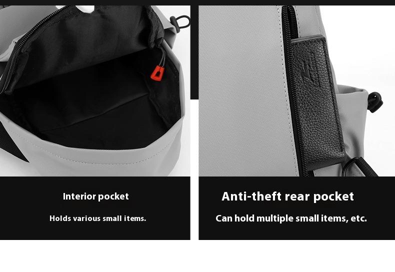 BIGWIG Durable Men's Chest Bag, Trendy Crossbody Sling Pack for Travel and Hiking, Small Multi-Functional Shoulder Backpack for Boys, Casual Fashion Daypack for Daily Use SpringStatements