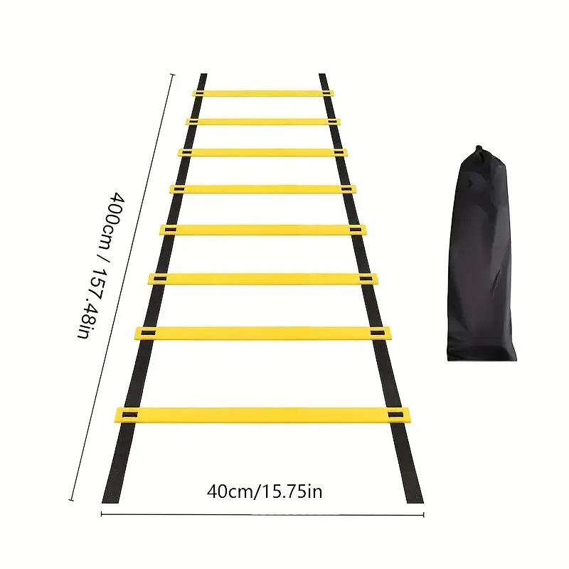 3m 6 Sections Agility Ladder, 4m 8 Sections Speed Training Ladder, 6m 12 Sections Portable Football Agility Ladder, Detachable and Lightweight