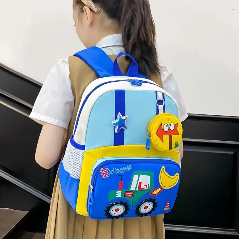 NewNewPreschool Backpack for Ages 3-6: Cute Tractor Design |             Lightweight & Easy-Clean!