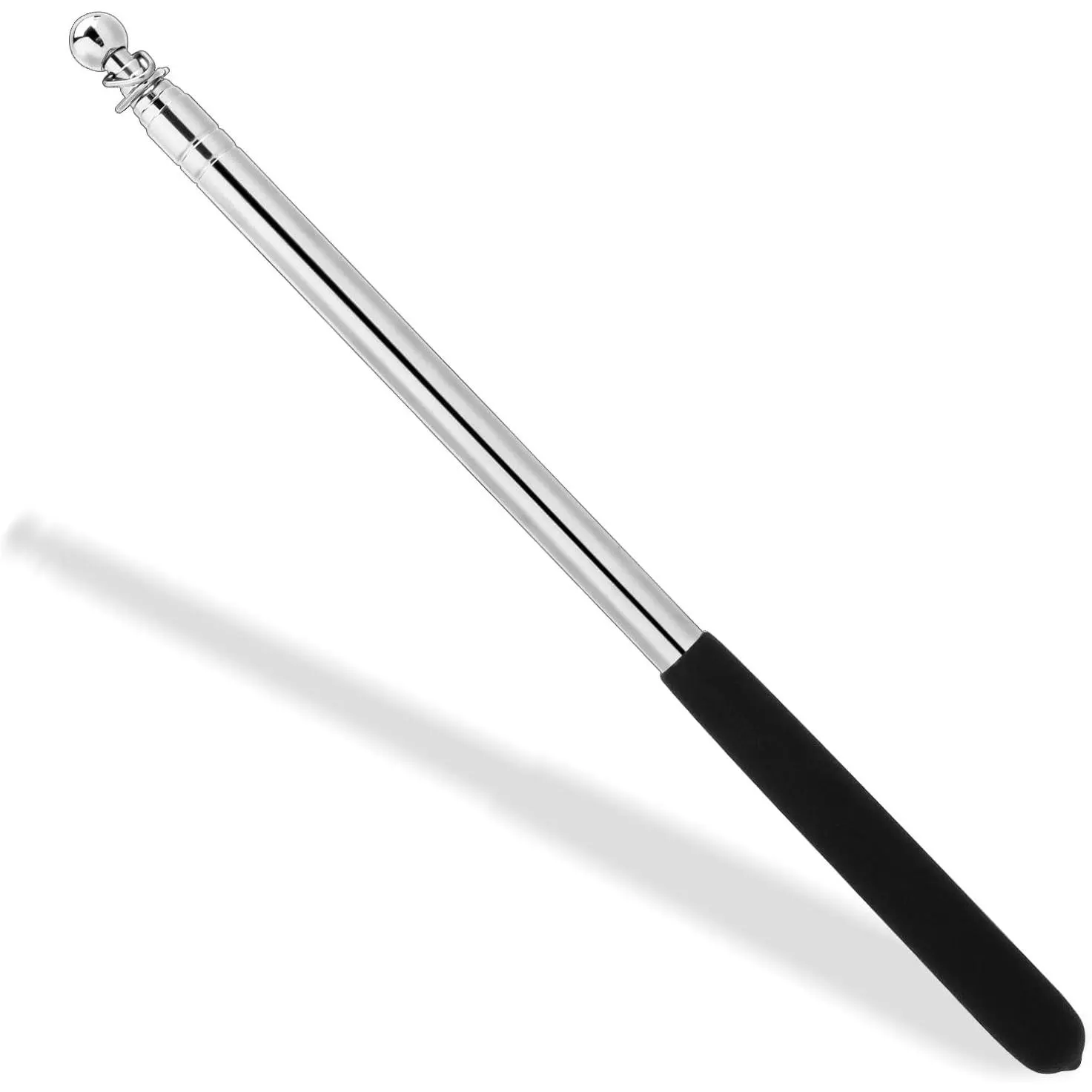 5  Telescopic Handheld Flagpoles, Stainless Steel | Extendable Portable Guide Flag Pole, Extendable Portable Flag, pole Teaching Pointer Stick