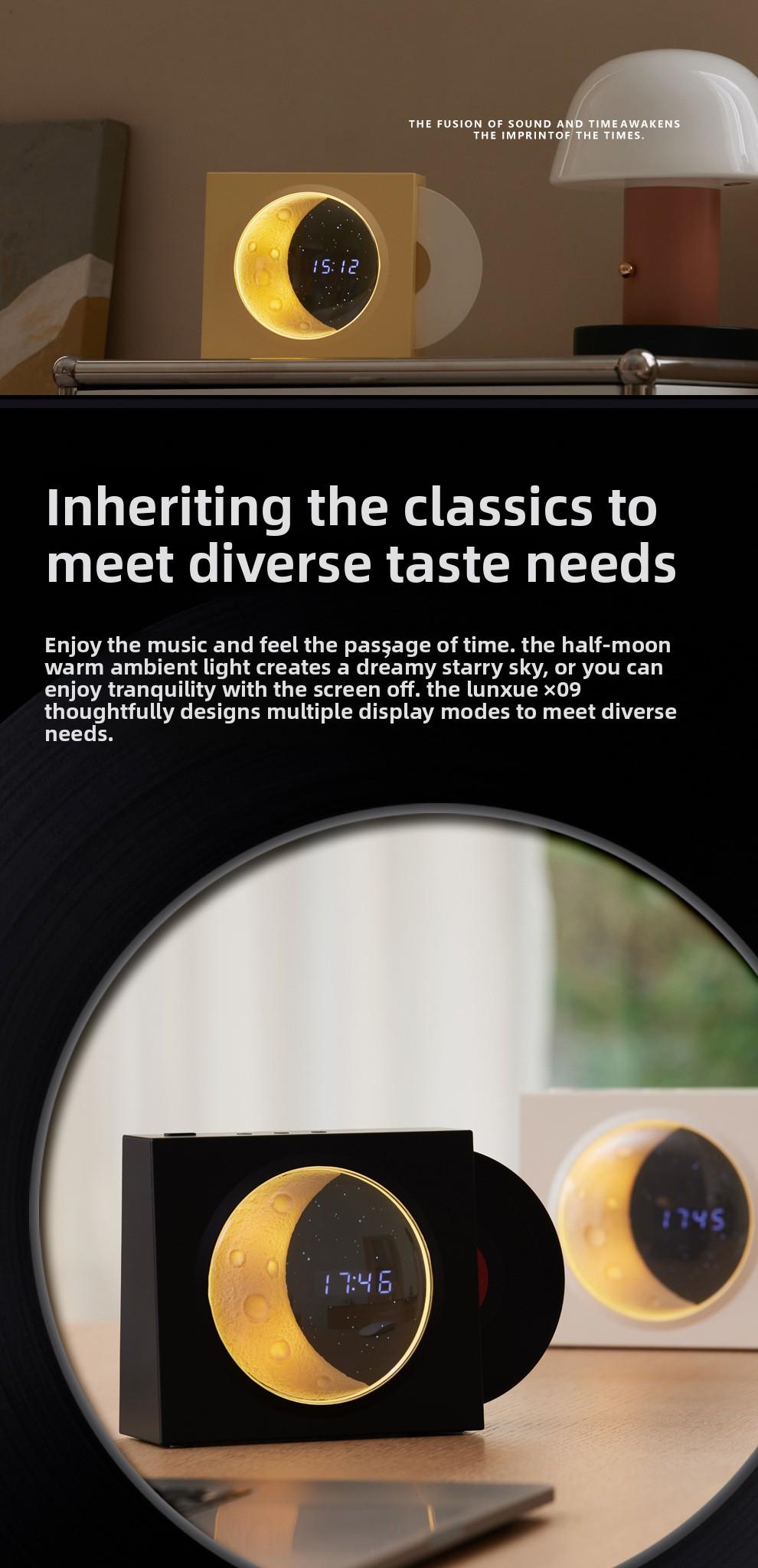 Retro vinyl record player Bluetooth speaker, starry sky light music Bluetooth speaker, creative home desktop speaker