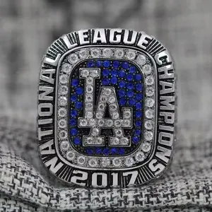 2017 Los Angeles Dodgers World Series Championship Ring, High-Quality Design, Perfect Gift for Sports Lovers, Elegant Desktop Decor