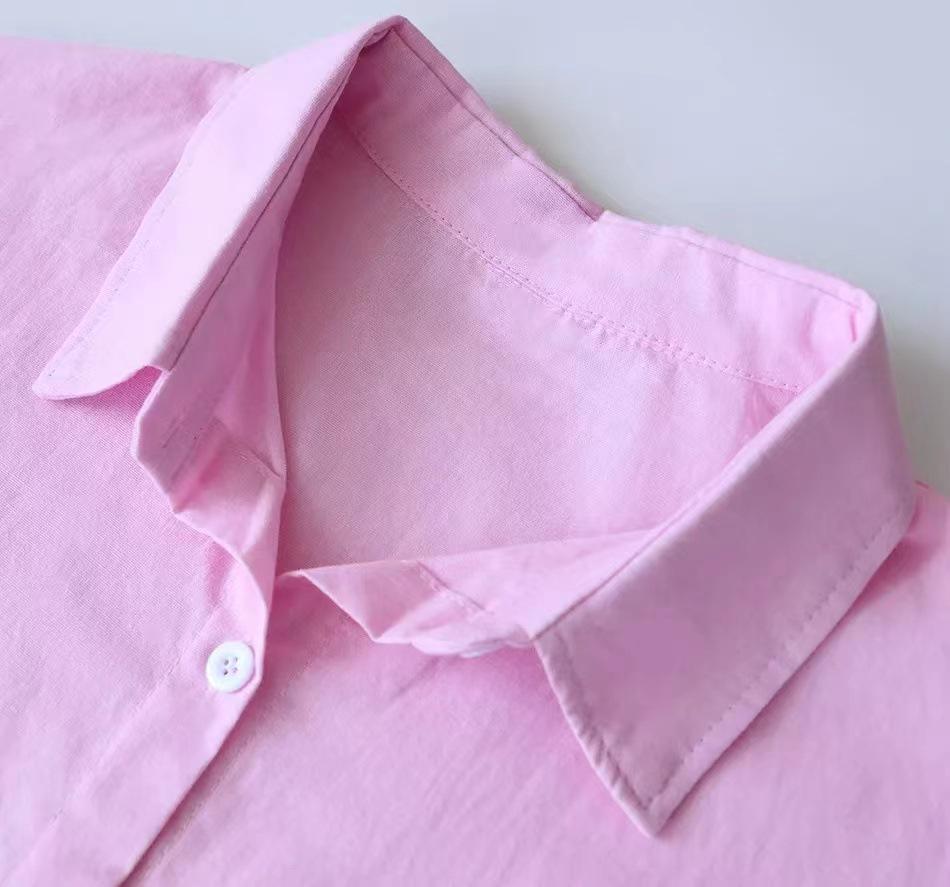 Ms. Xun's 2-piece Retro Plus Size 2026 Cotton Linen Shirt Set with High-waisted Loose Trousers