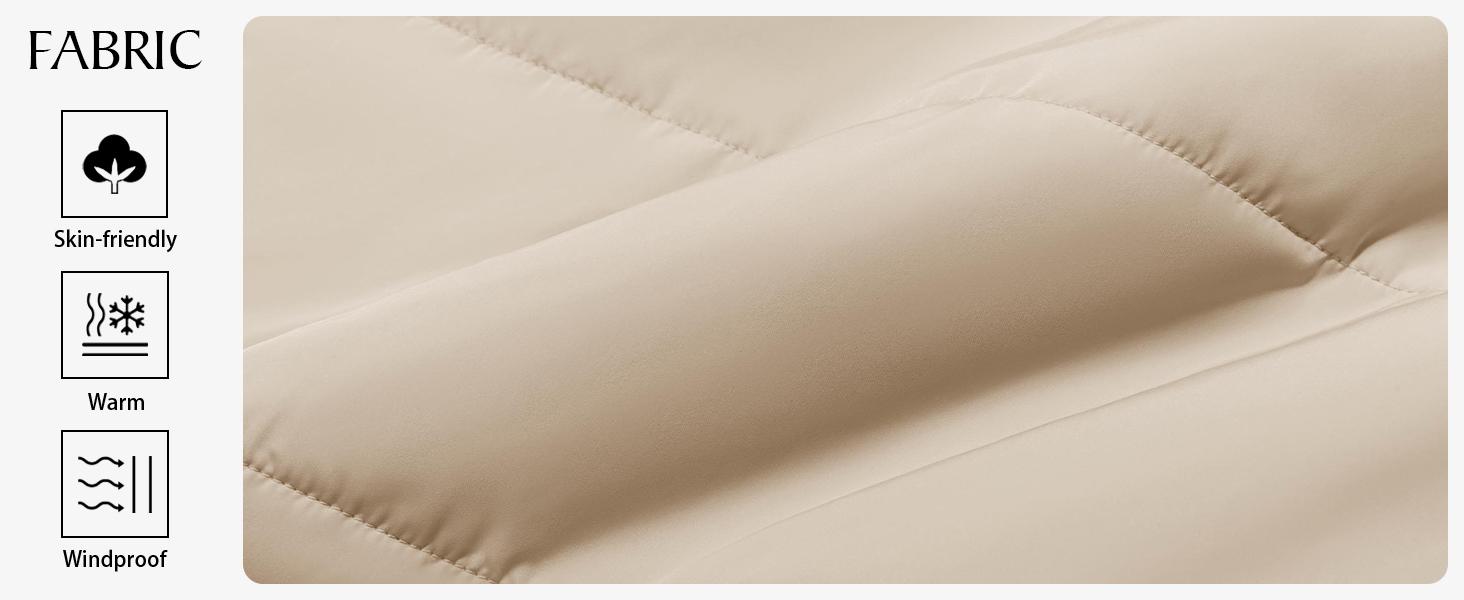 FMEYOA Womens Reversible Puffer Jackets Sherpa Lined Fleece Winter Coats Casual Zip Up Hooded Warm Outerwear