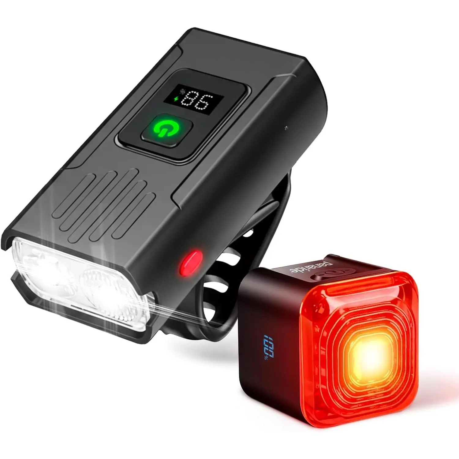 Lights Front and , R15 Kit, USB C Rechargeable with Auto  Sensing, 500 Lumen   Headlight & Tail Light Set for Night Riding, Long  Life for Cycling Safety