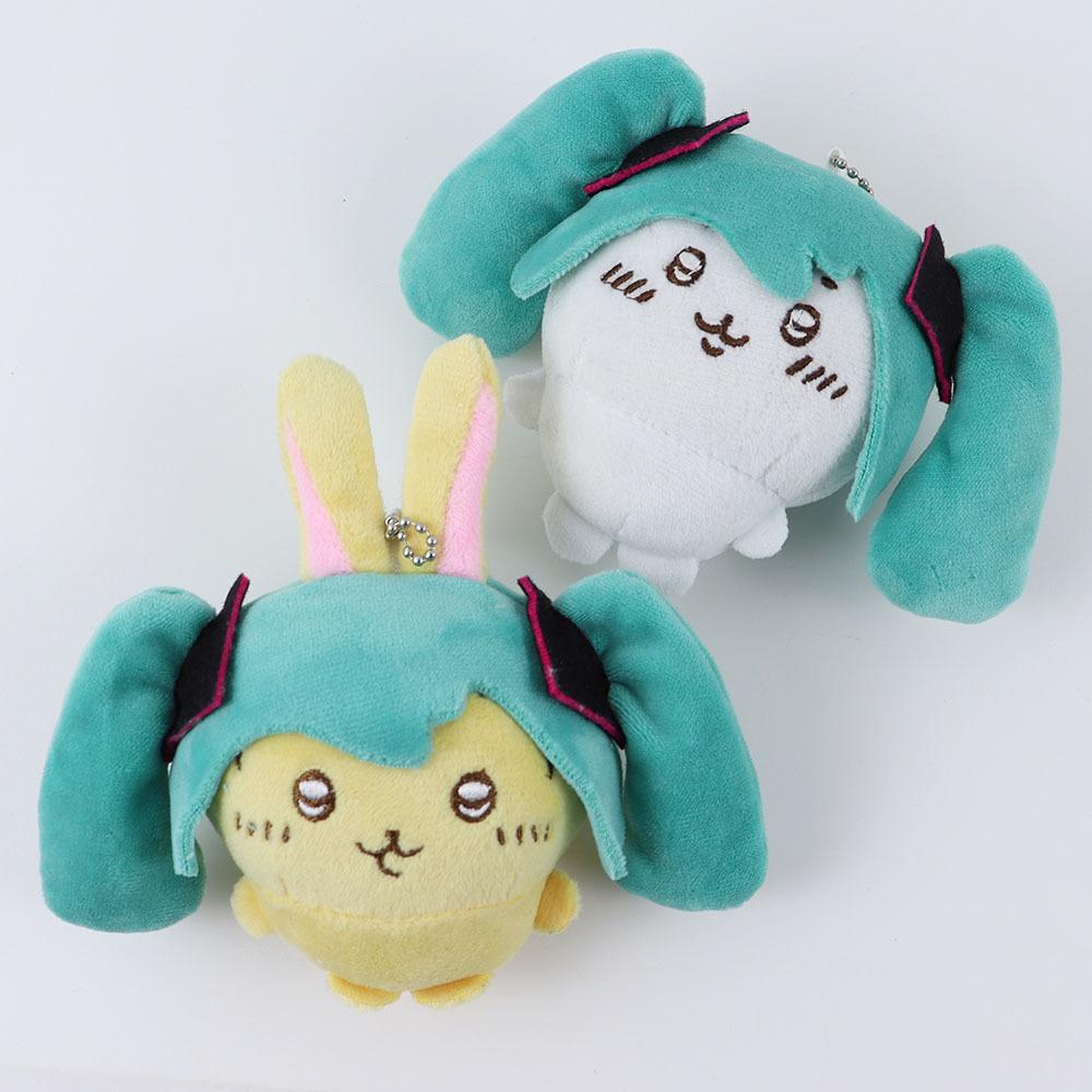 Cartoon Fit Hatsune Plush Doll Chikawas Kawaii Toy USAgi Co-branded Doll Plush Toy Cute Bag Pendant Girls Holiday Gift
