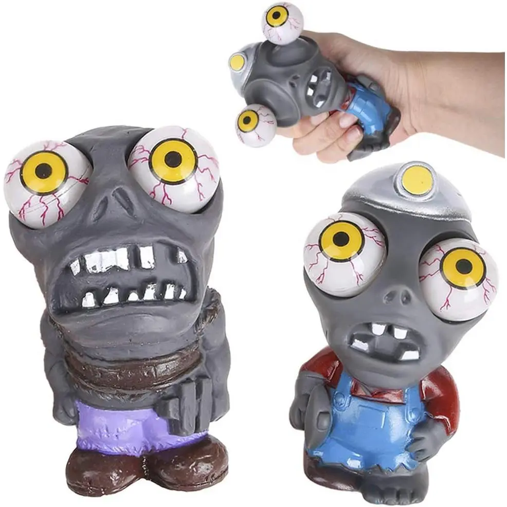 PROLOSO Eye Popping Zombies Poppin Peepers Fidget Squishy Toys for Anxiety Reduction Stress Relief 2 Pcs