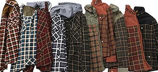 Zaitun 2025 New Men's Corduroy Plaid Sherpa Lined Flannel Shirt Jacket Fleece Coat
