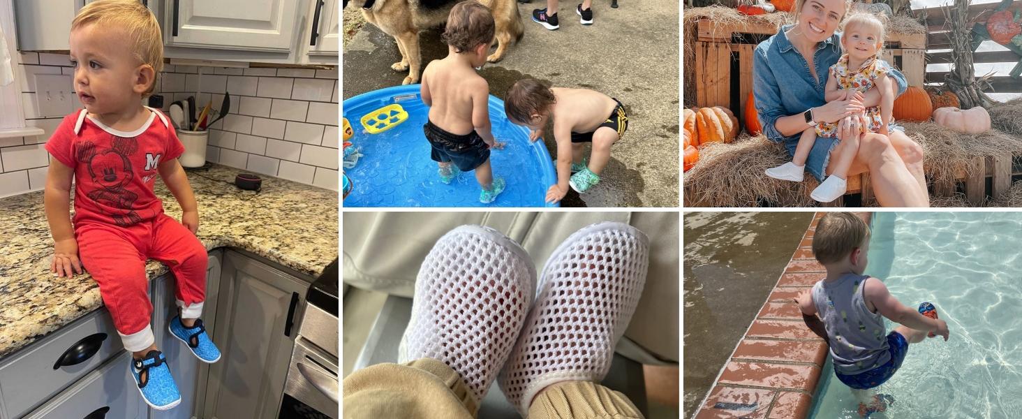 Baby Boys Girls Water Sport Shoes Barefoot Kids Aqua Socks Quick-Dry Beach Swim Pool Shoes