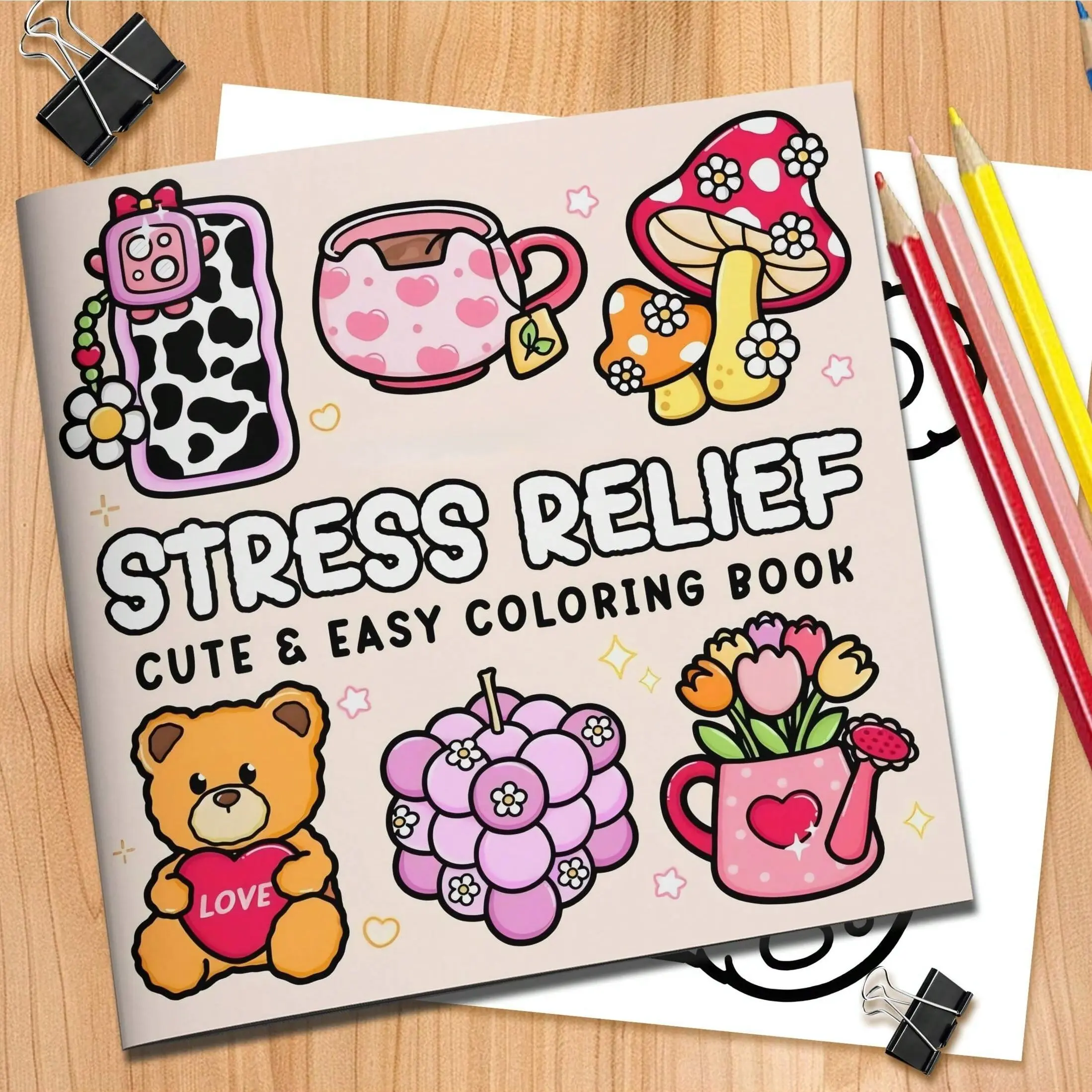 1pc Adult Stress Relief Coloring Book Themed On Relaxation, Featuring Beautiful Patterns And Clear Lines, Suitable As Valentine's Day, Birthday, Easter And Other Holiday Party Gifts, A Great Way To Unwind