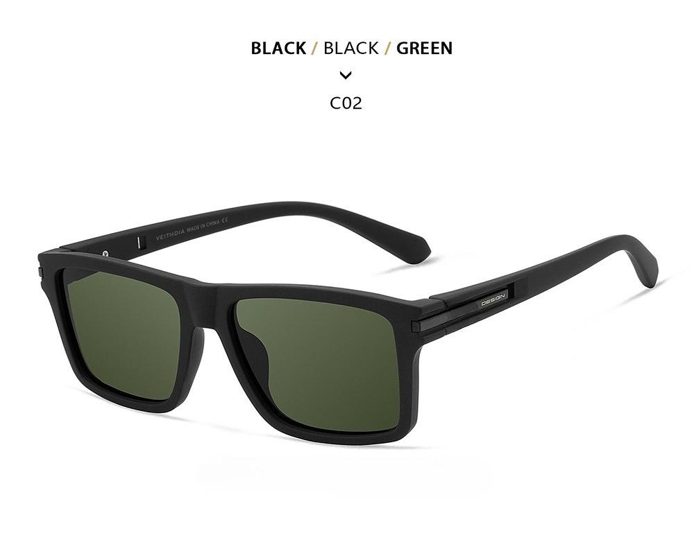 2026 new glasses polarized light color-changing square fashion sunglasses sun protection UV protection plastic sunglasses new 7918