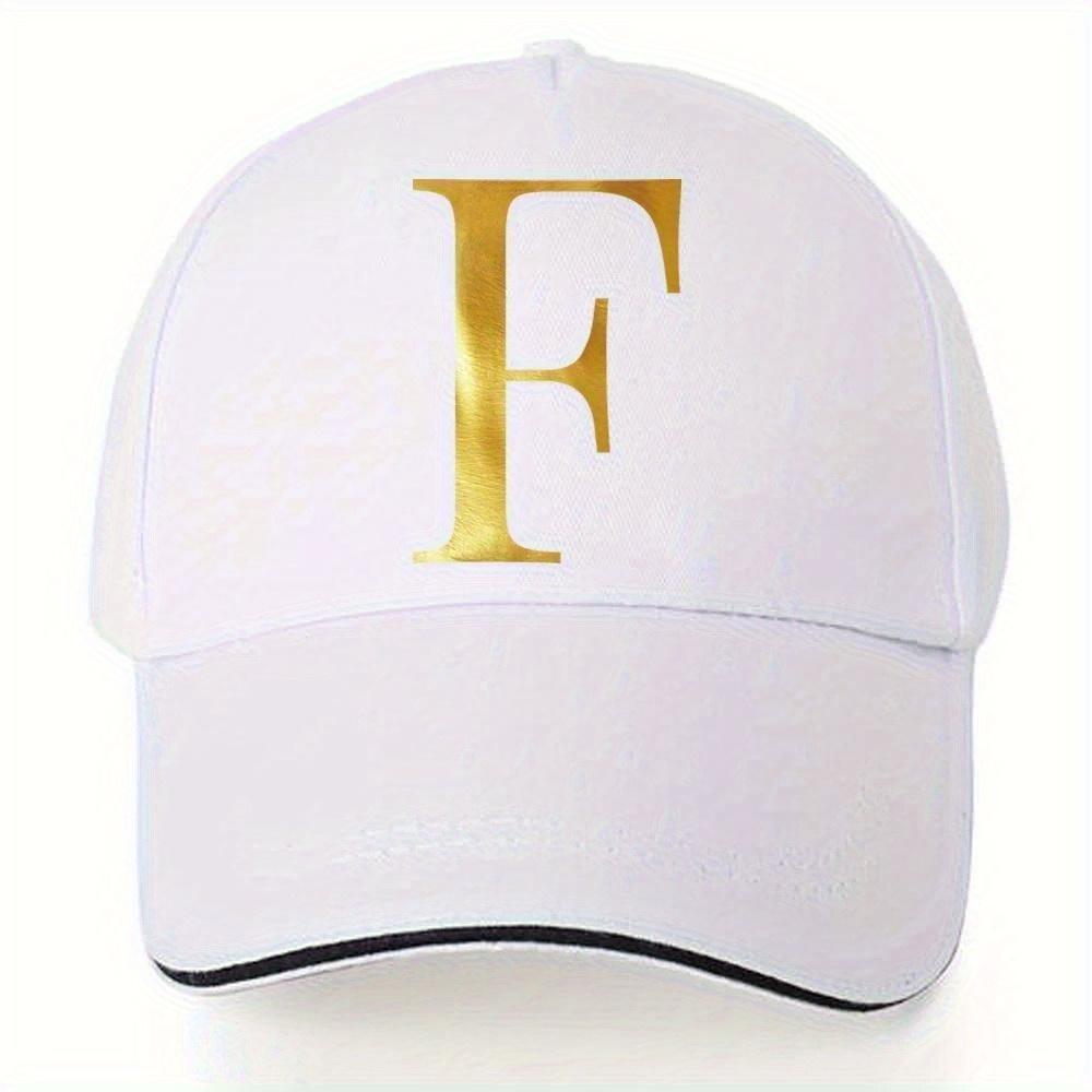 [Lightweight Baseball Cap] Lightweight Baseball Cap|   Adjustable Shoulder Strap, Breathable And Quick Drying - Customizable Golden Letter Design, Suitable for Outdoor Sports And Travel