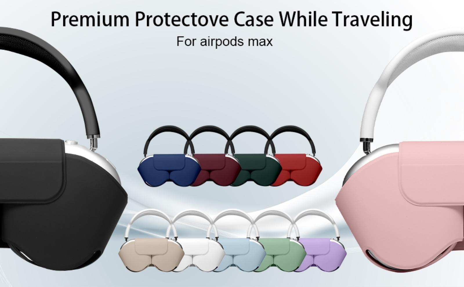 F-HPS32 for Apple Airpods Max Smart Case Cover, Soft PU Leather