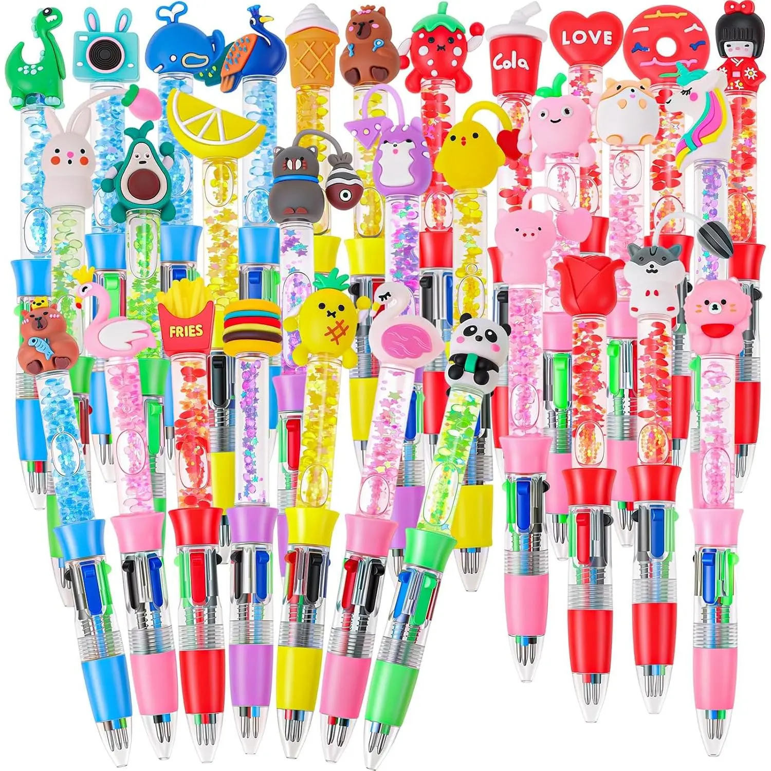 30 count Multicolor Pen in , Fun Pen Cute Pens Ballpoint Pens Bulk |  to School Supplies Bulk classroom Birthday Gifts Party Favors Goodie Bag Stuffers Classroom Prizes