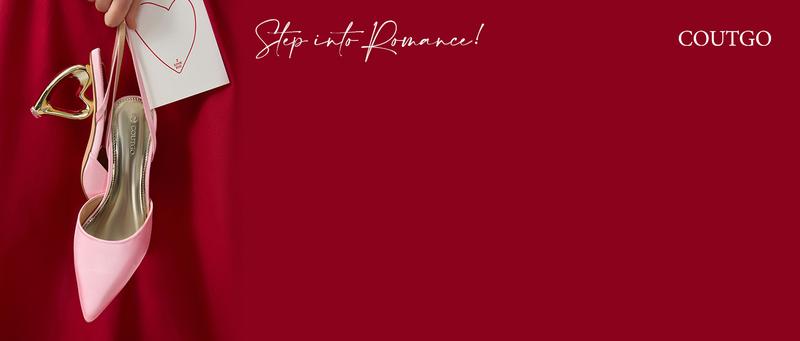 Coutgo Womens Kitten Heels Closed Pointed Toe Heart Heel Ankle Strap Satin Pumps Wedding Prom Dress Valentine Shoes