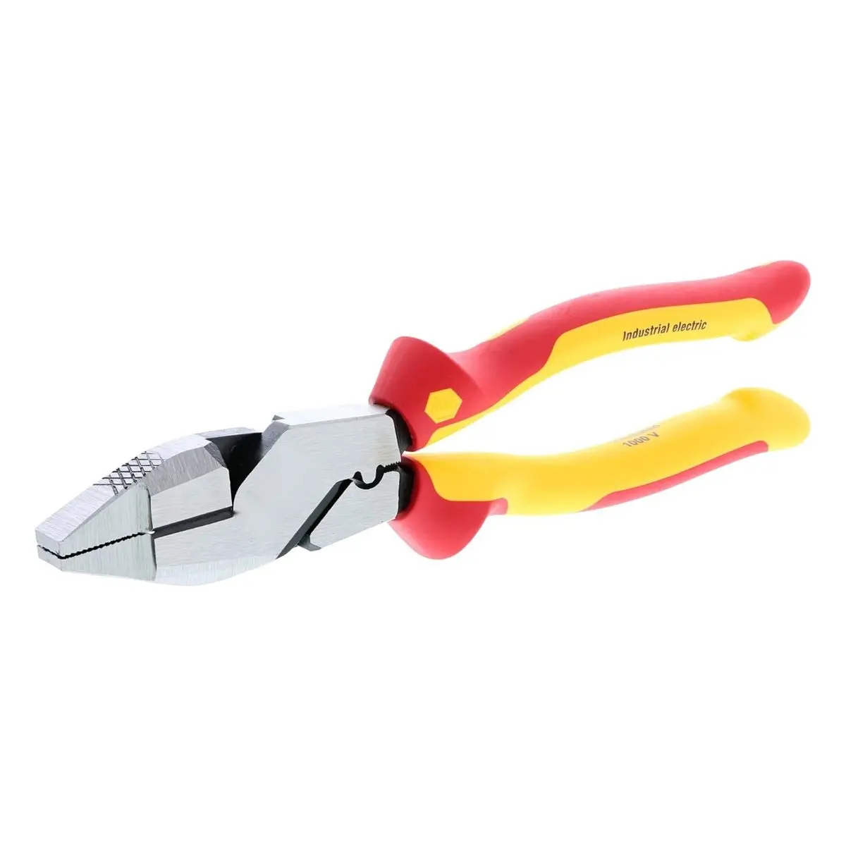 9.5 Inch Insulated Industrial Lineman's Pliers with Crimpers, Ne Style, 1000V Rated for Electrical Work
