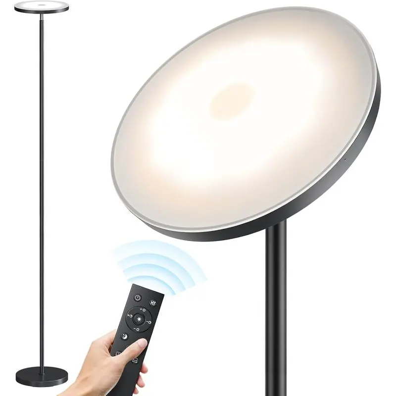 Floor Lamps for Living Room,LED Standing Lamp with Remote Control |   32W/3000LM Super Bright, 69" Tall Floor Lamp with Stepless Dimmable, Modern Torchiere Corner Lamp for Bedroom, Office