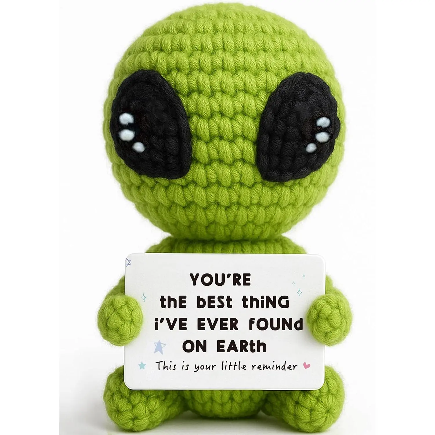Crocheted Yarn Alien Trophy - Funny Alien Look Sports & Outdoor Award, Unique Gift for Partners for Valentine's Day, Anniversary