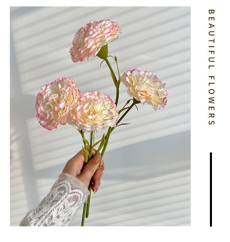 Artificial carnations, fake flowers for Mother's Day, Teacher's Day, room, bedroom, living room decoration, floral ornaments, photo props