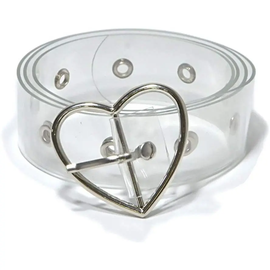 Fashion Transparent Clear  Belt Waistband for Women Girls Jeans Shorts Pants
