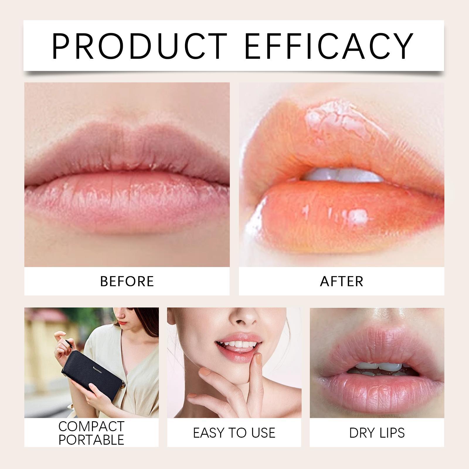 Color Changing Lip stick, Transferproof Color Changing Lipstick, Gold Crystal Color Changing Lipstick, Long Lasting 24 Hours Moisturizing Glossy Shine Lip Gloss
