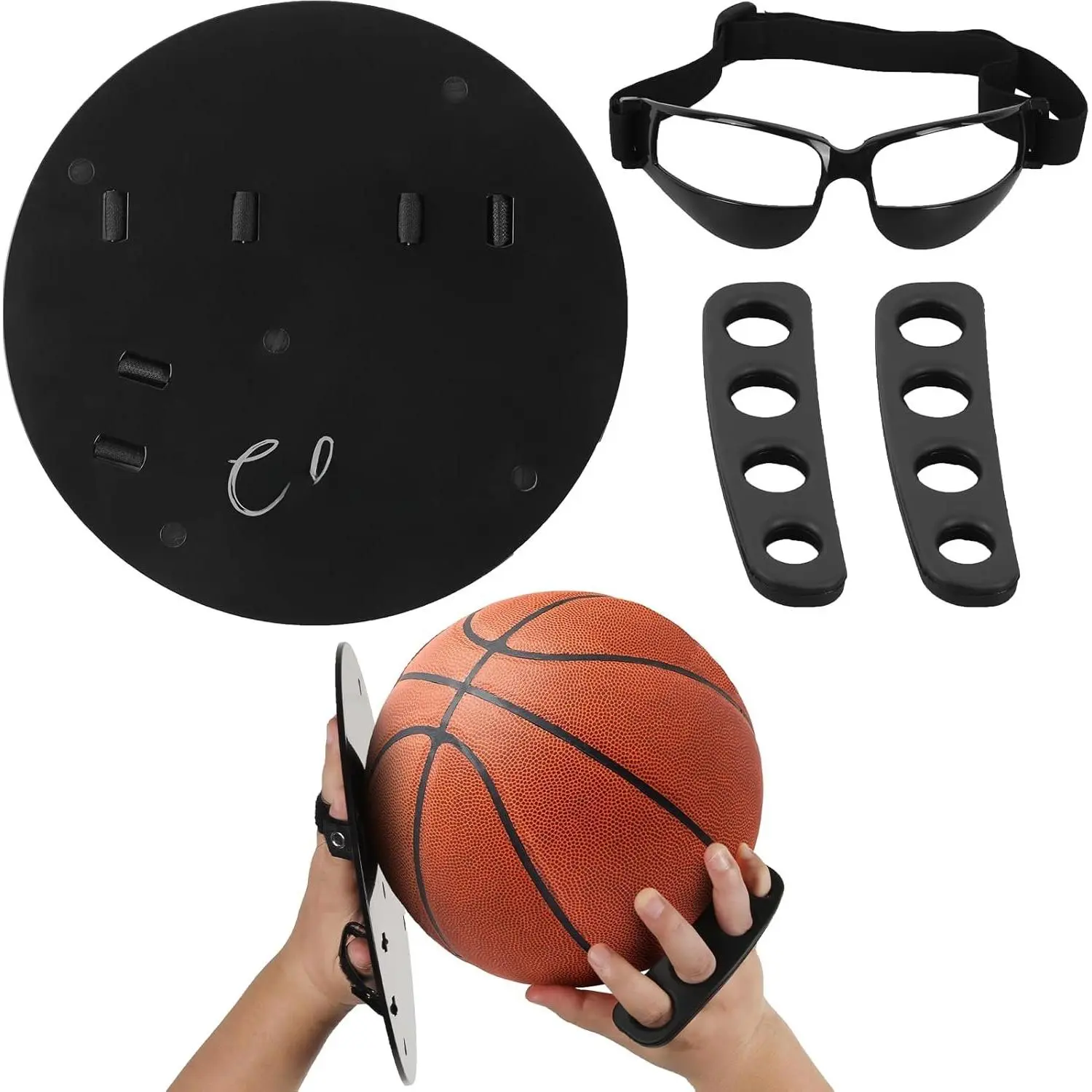 Basketball  Off Hand Trainer Kit for Both Handed Shooters - Includes Dribbling Goggles - Enhances  Accuracy and Ball Handling