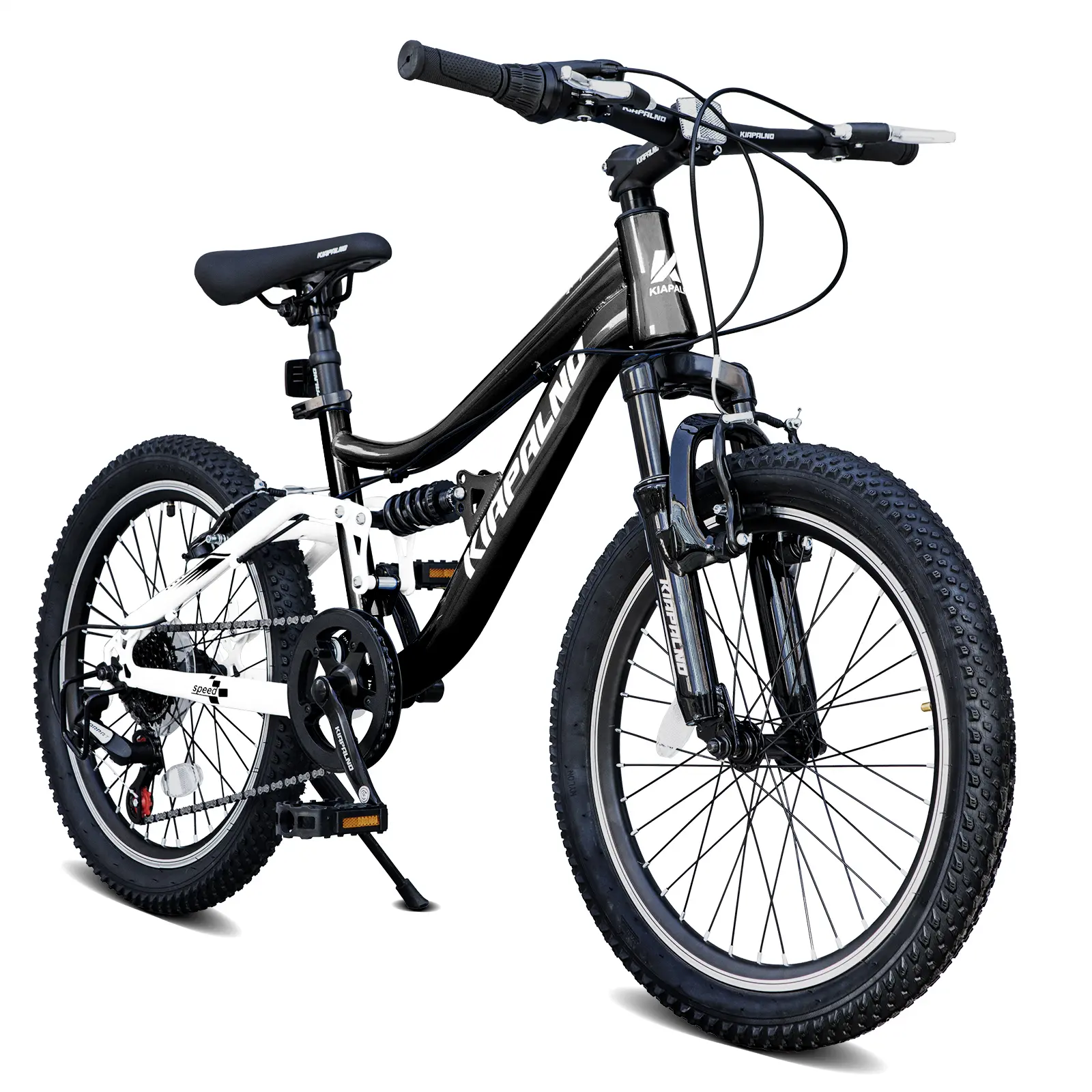 ARCH 20 Inch Mountain Bike for Adults 7 Speed Dual Suspension Bicycle with Steel Frame Twist Shifting Dual Handbrake Adjustable Seat Men Women Outdoor Cycling, Black Color Options, Steel Material, Product Dimensions: 25.20 W x 56.69 D x 33.66 H in
