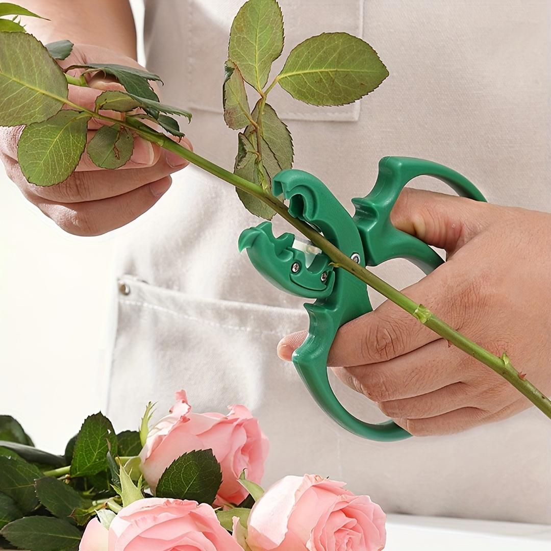 1PC, floral scissors, 2-in-1 flower branch pruning scissors, stainless steel gardening scissors, rose thorn removal scissors, scissors suitable for flower shops