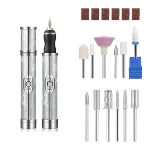 Professional Lightweight Compact Electric Nail Drill Set, Manicure Acrylic Nail Filing Tools for Home Salon, Birthday & Holiday Gift