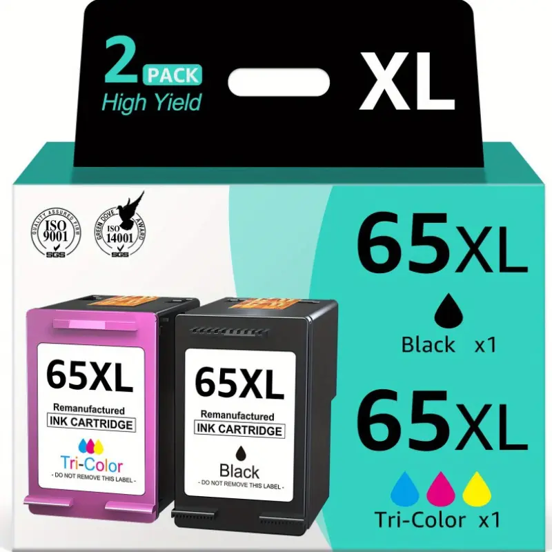 Black Ink Cartridges 65XL Compatible with for Hp Models Including Deskjet 3755, 3772, 3752, 3720, And The 2600 Series, As Well As Envy 5055, 5058, 5052, 5014, And 5000 Series
