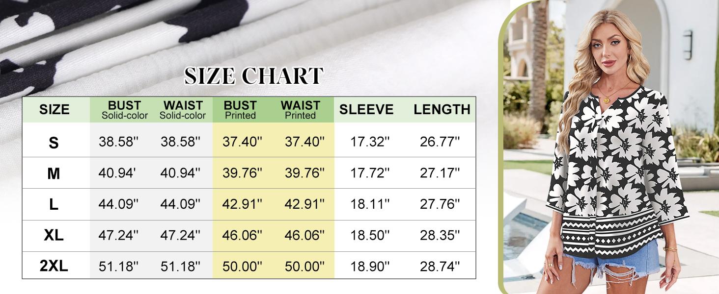 OFEEFAN Button Down Shirts for Women 3/4 Length Sleeve Tops V Neck Blouses Business Casual Outfits Loose Fitmenswear Basic Minimalist