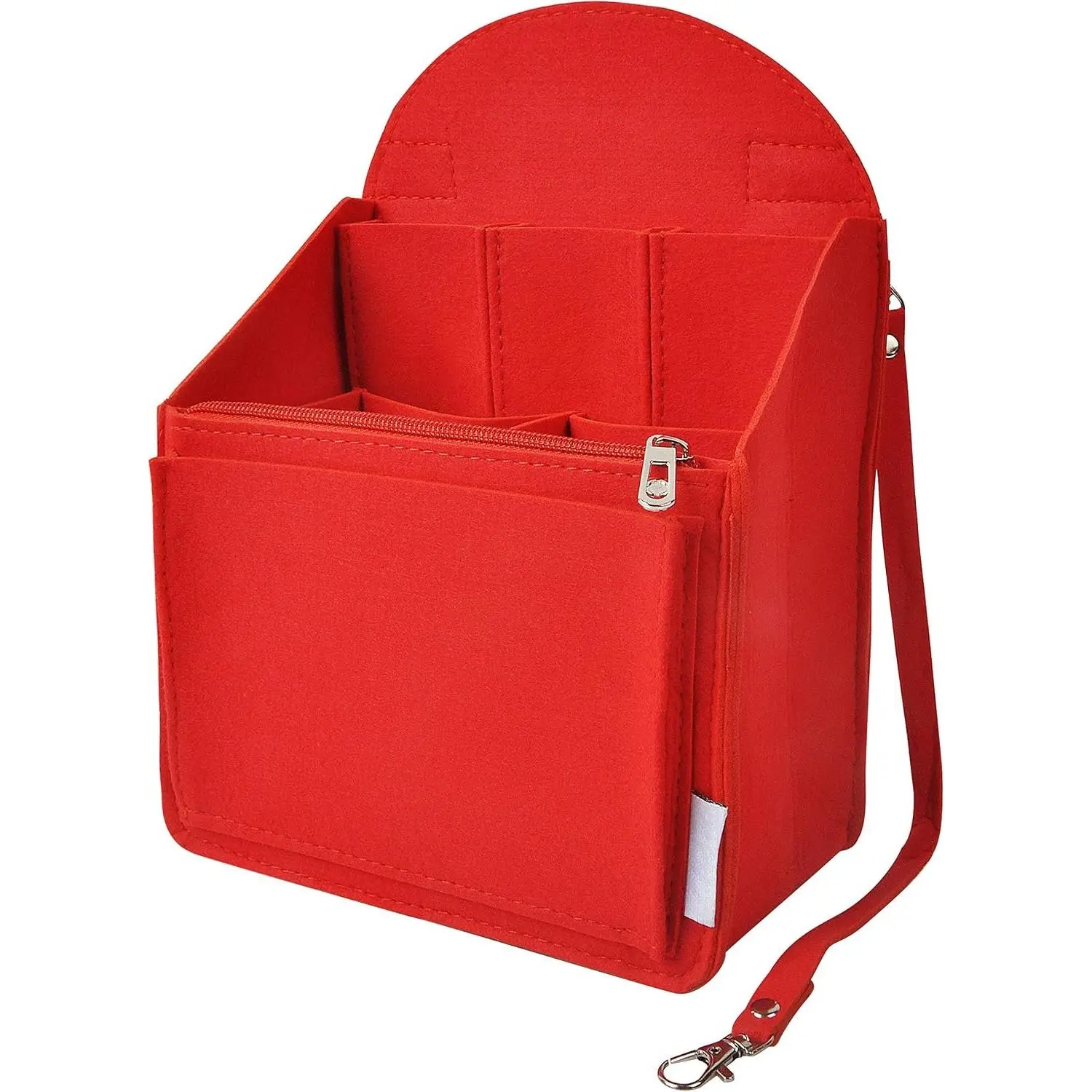 Felt Bag Organizer with Durable Synthetic Liner & Zipper - Daypack Insert for Daily Use, Modern Rucksack Interior Organizer Available in 2 Sizes & 5 Colors