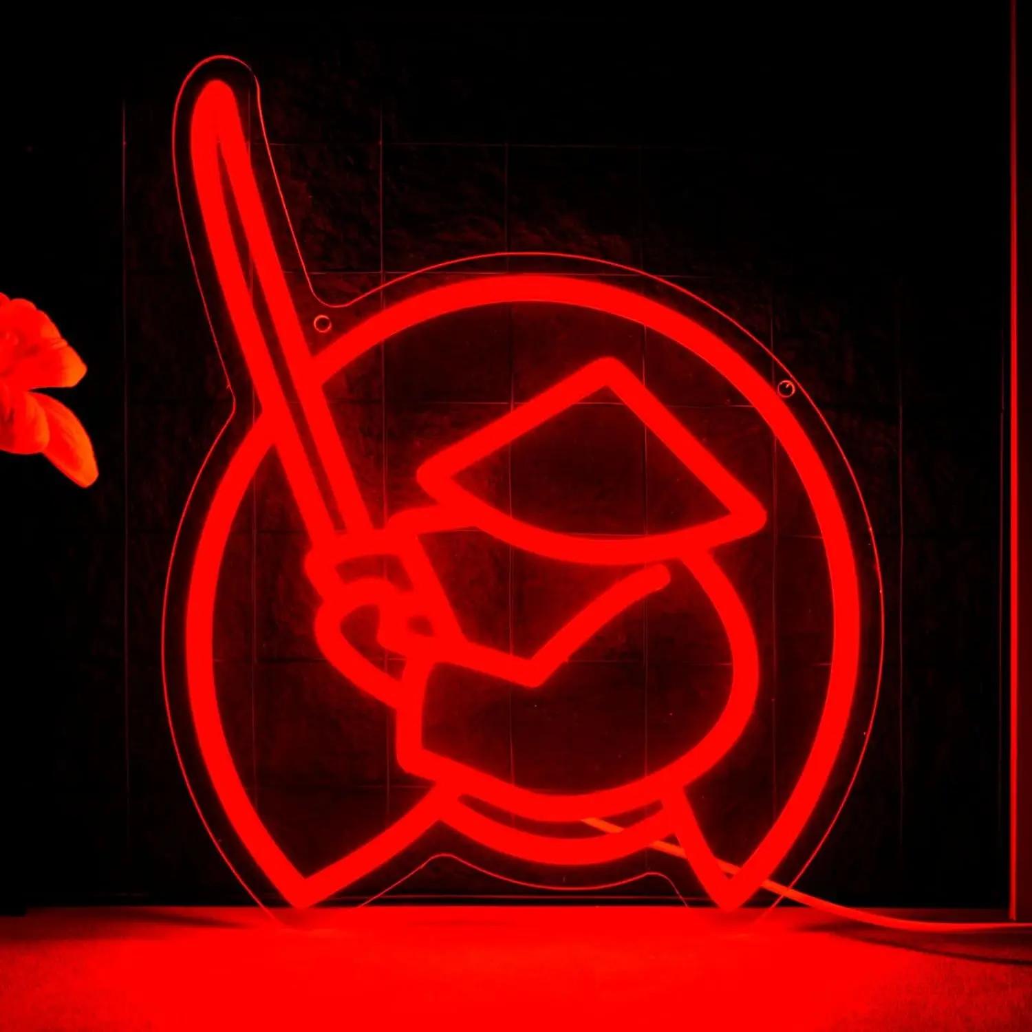 Ninja Neon Sign for Room Decor, Turtle Neon Light LED Comic Sign, Movie Fan Wall Decoration, USB Powered Adjustable Lighting