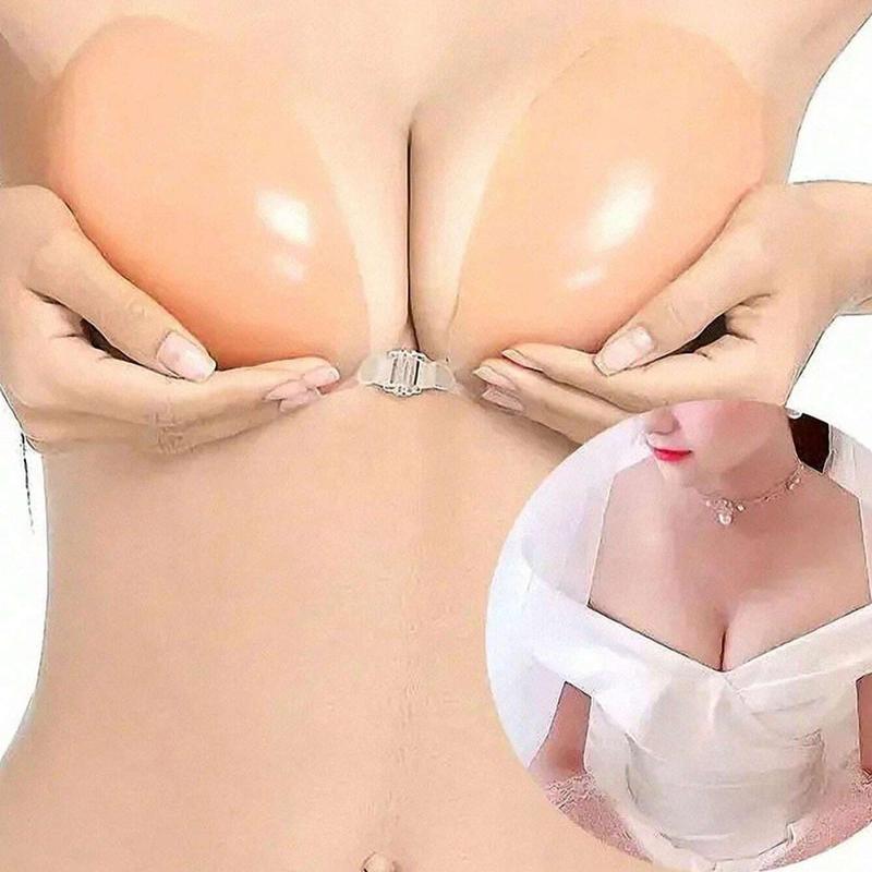 Silicone Invisible Strapless Bra, Self-adhesive Strapless Pusher Nipple Cover, Lingerie and Lingerie Accessories, Womenswear