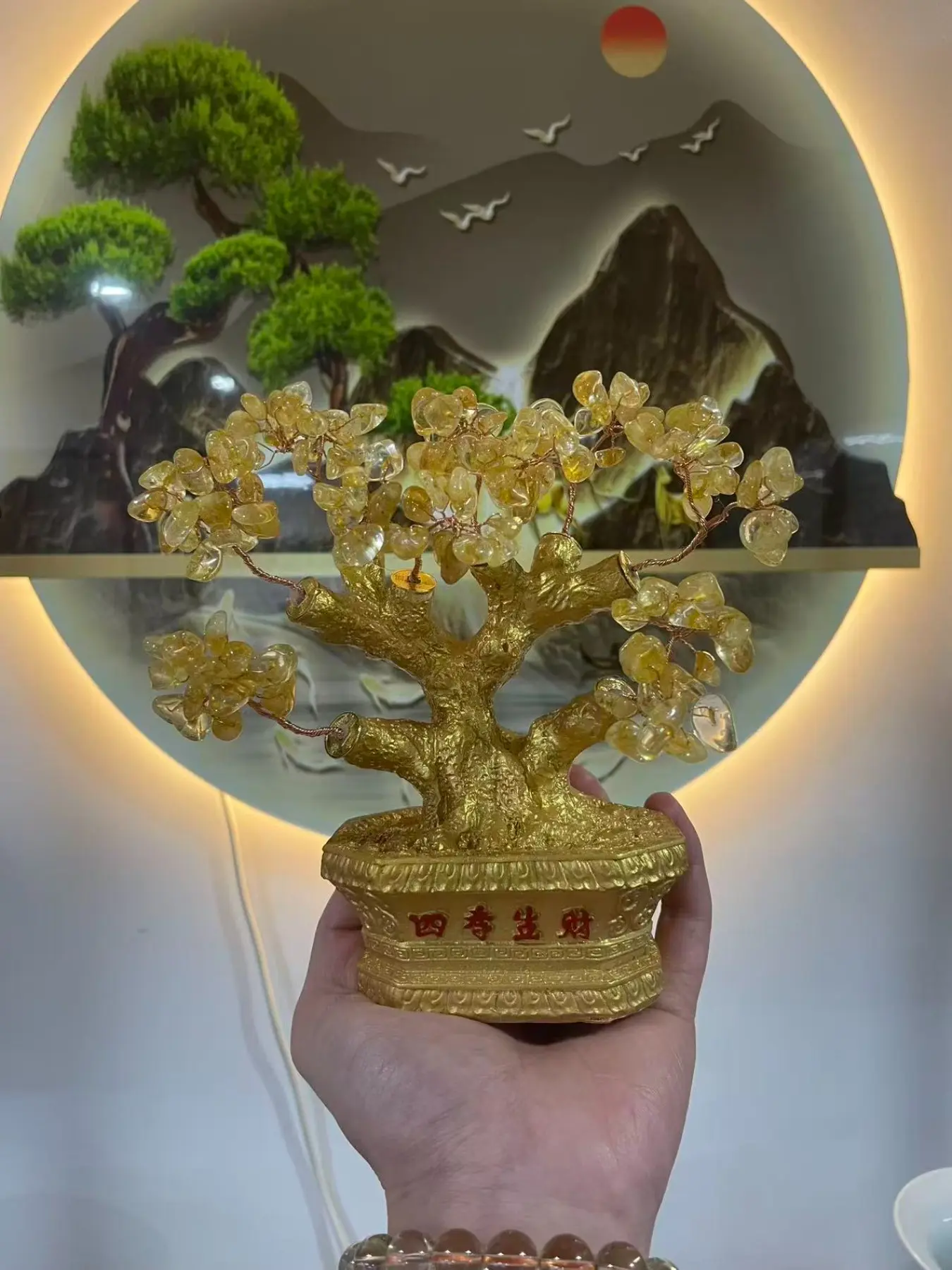 Wealth Manifestation Citrine Sculpture, Feng Shui Energy Decor, Table Ornament, Enhance Your Space with Natural Stone Artistry, Ideal for Home & Office