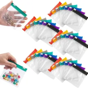 Waterproof Pill Pouch Set, 2026 Self-Sealing Zipper Medicine Bags, Reusable Travel Pills Organizer for Medicine or Vitamins, Small Bags for Daily Use